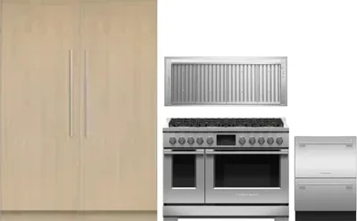 5 Piece Package Includes Refrigerator, Freezer, Range, Hood And Dishwasher